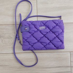 Folli Follie NWOT Purple Quilted Mini Crossbody Clutch Handbag.     Size 5.5x7.5